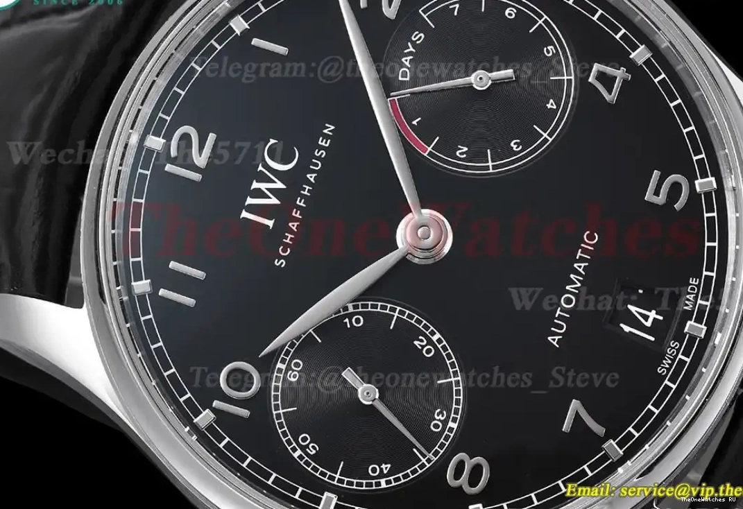 7 V5 SS Days 42mm ZF Black LE Dial A52010 Portugieser 0503